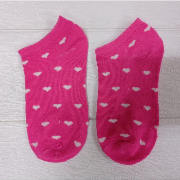 ☀ INDOLAND ☀ R097 Kaos Kaki Fashion Unisex Wanita Pria Murah Kaus Motif Semata Kaoskaki Ankle Sock Pendek-LOVE FANTA