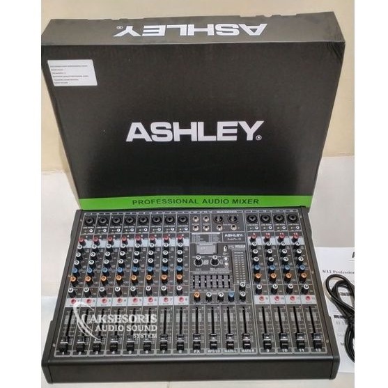 Mixer ASHLEY Audio Pro12 12 Chanel Efek Digital Reverb 99 DSP USB Bluetooth Equaliser Original Produ