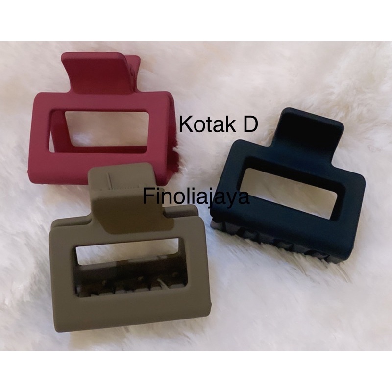 3 pcs Jedai Import Asli Jepit rambut model Kotak 6cm dan 9cm Tebal Kuat