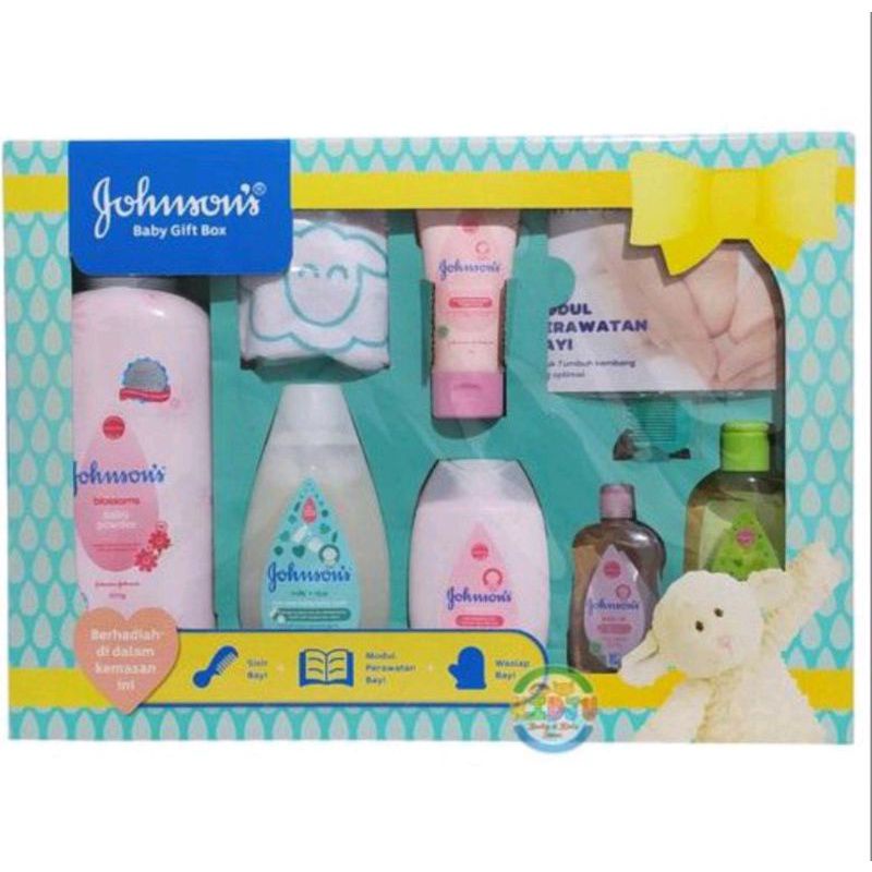 JOHNSON'S Baby Gift Box Besar Hampers Hadiah | Starter Kit | Baby Shower Gift Set-Starter Kit isi 6
