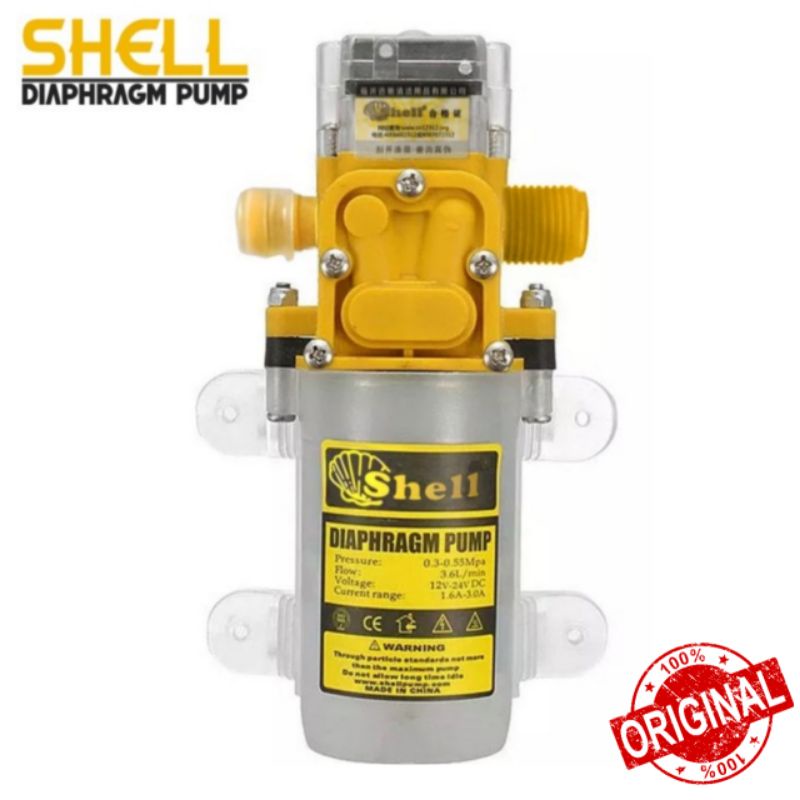 pompa dinamo pump dc 12 volt shell original produk