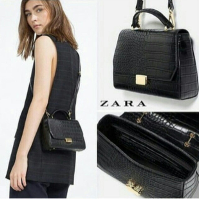 ZARA MINI CROCO CROSSBODY