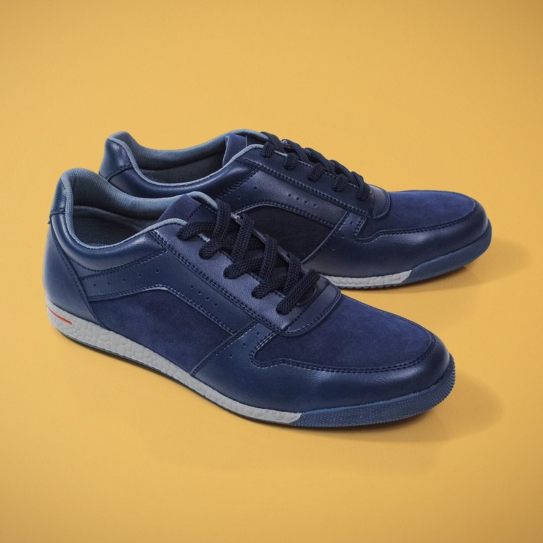 HAZE NAVY |FORIND x Volve| Sepatu Casual Sneakers Running Boost Ori Pria Cowok Lokal Footwear Lari