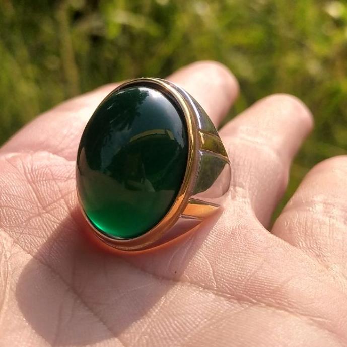 Model baru - CINCIN BATU AKIK BACAN DOKO JUMBO ASLI IMPORT