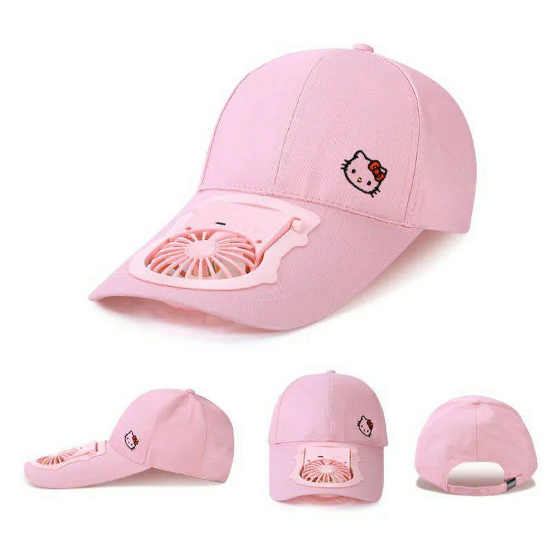 2021 Kipas Angin + Topi USB / Topi Memancing Ada Kipas Cocok untuk Outdoor FREE EARPHONE