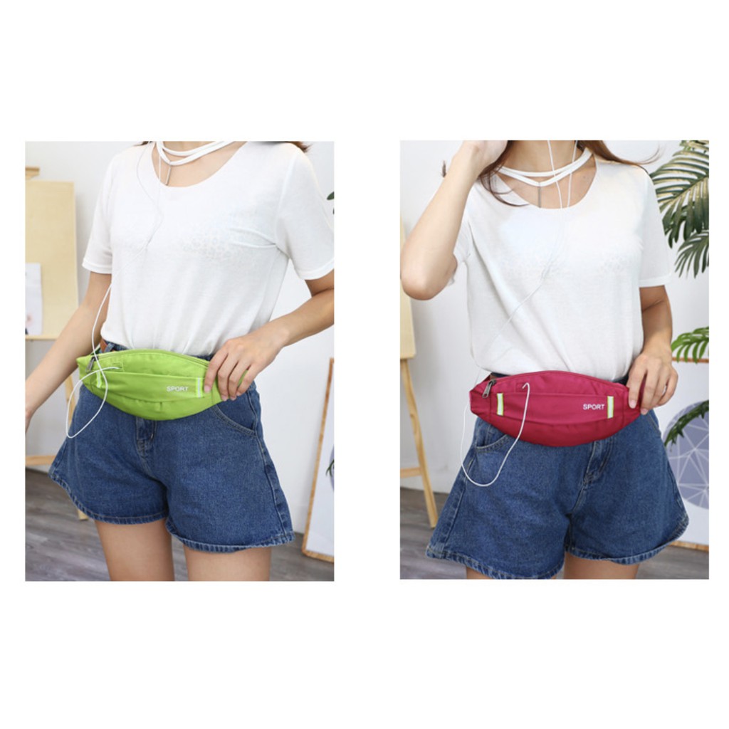 LJY15 Tas Pinggang  Pria Wanita Unisex Sport Waist Bag Murah Impor TKM