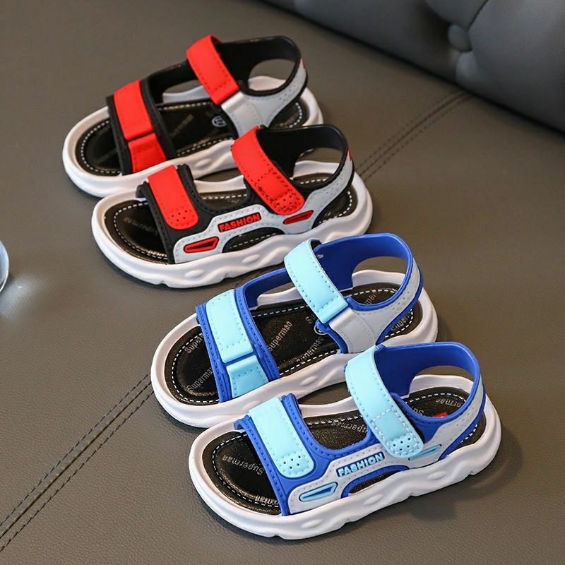 KFCAT Sandal Anak Import Laki Laki Sandal Model Sandal Gunung Bahan Karet Eva Jelly Ringan Anti Slip Tali Belakang