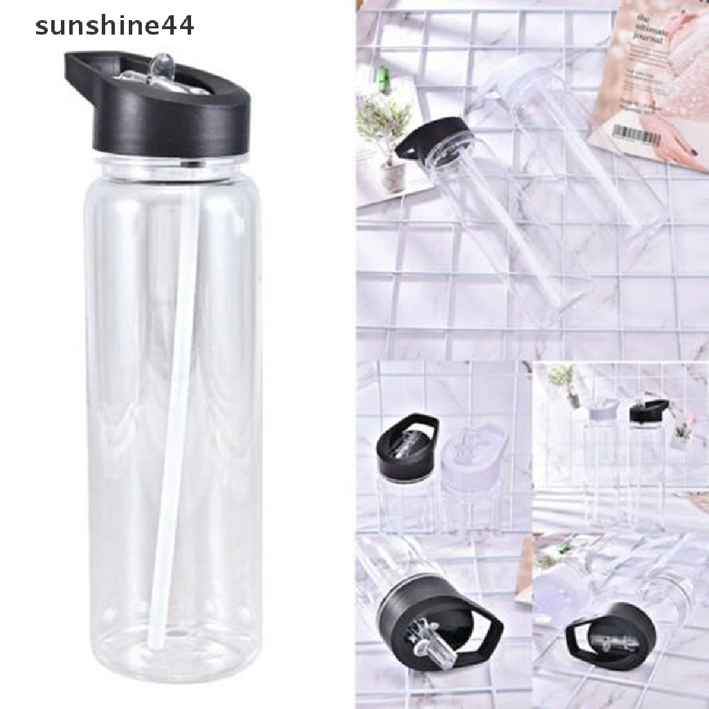 Sunshine Botol Minum Plastik 750ml Anti Bocor Dengan Sedotan Untuk Olahraga