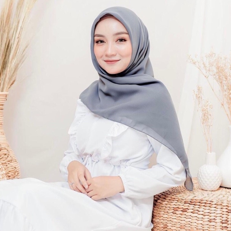 (COD) BELLA SQUARE HIJAB SEGIEMPAT POLYCATTON PREMIUM/JILBAB KERUDUNG