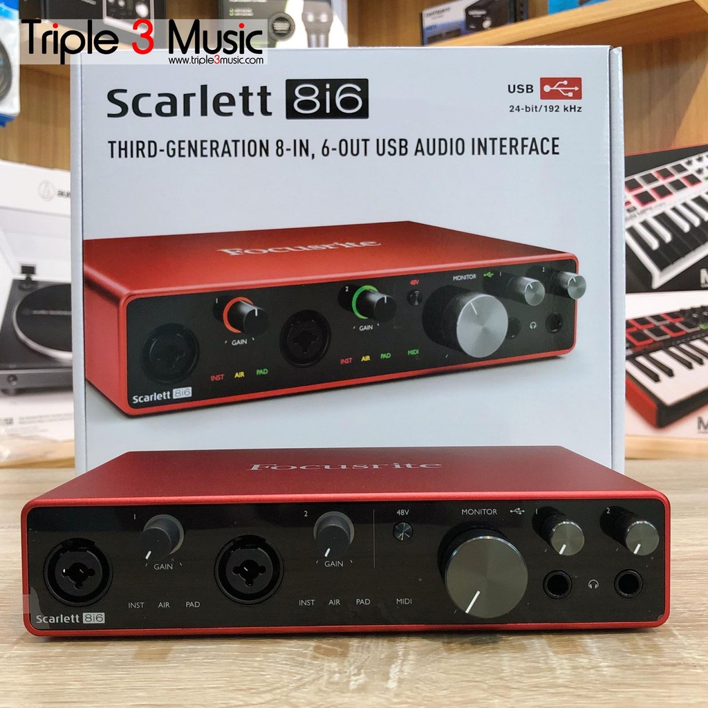 Focusrite Scarlett 8i6 3rd Gen ORIGINAL Garansi Soundcard Recording