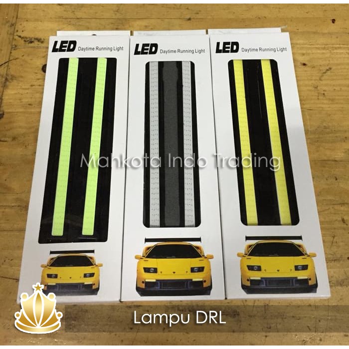 Lampu DRL LED Plasma COB Import 17 CM UNIVERSAL MURAH TERANG MANTAP - 1 set isi 2 pc