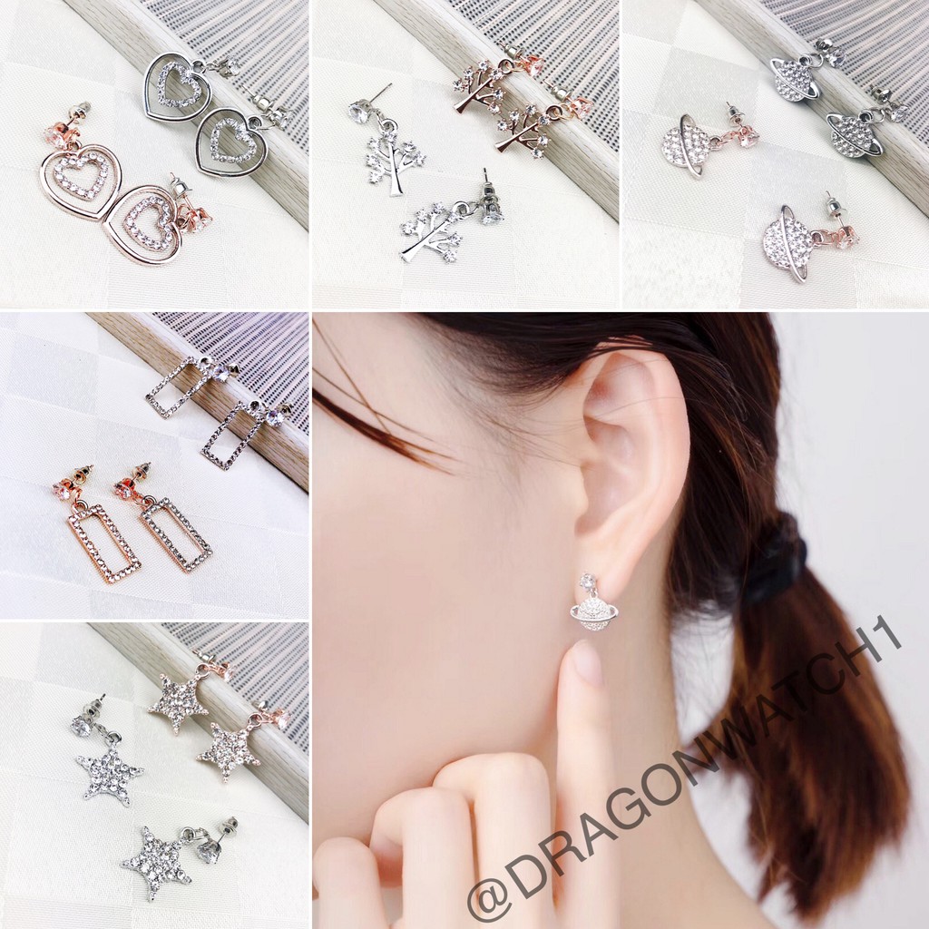 [Fashion Wanita] Anting tusuk wanita Shiny kristal gaya korea seri subang fashion kualitas import