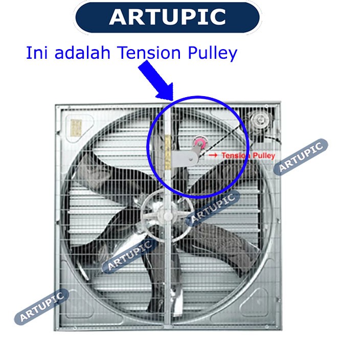 Box Fan 50 Inch 3 Phase Motor Siemens Dengan Tension Pulley Blower Exhaust Fan Boxfan Kandang Ayam