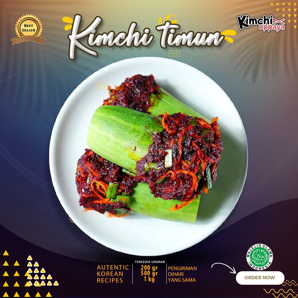 

Kimchi Timun Korea 500Gr Halal Authentic Korea Kimchi Timun