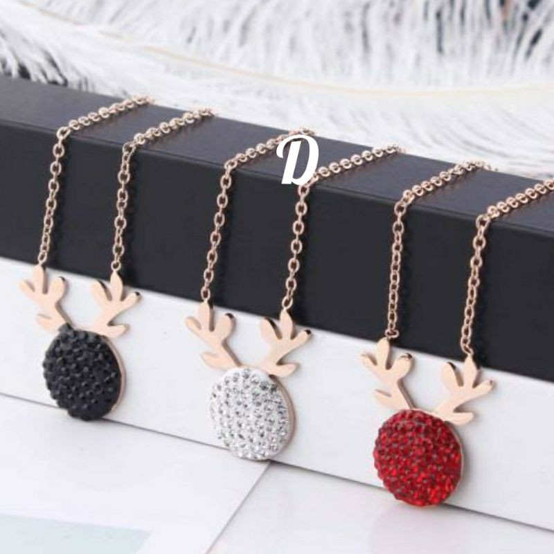 Kalung Titanium Asli Anti Karat &amp; Alergi Fashion Korea - Dear Necklace