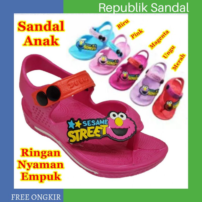 SEPATU SENDAL ANAK UNISEX ELMO STREET DULUX 175E SIZE 19-25