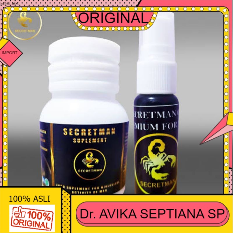 100% ASLI Secretman Obat Kuat Pria Pembesar Mr.p