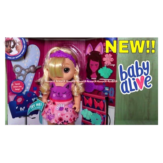 Baby Alive Snip N Style Baby Mainan Boneka BebyAlive Gunting Rambut