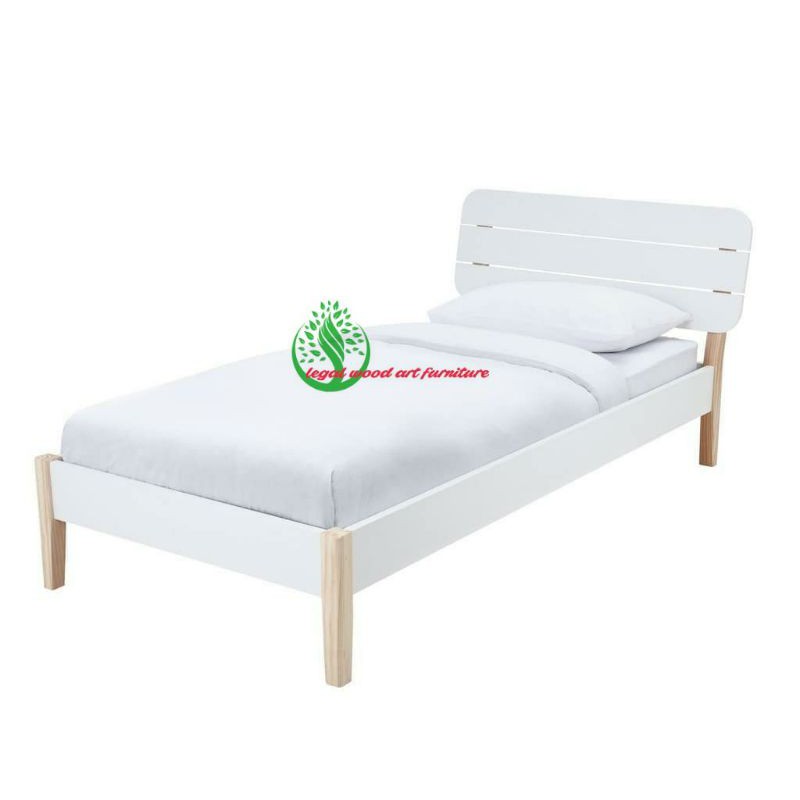 tempat tidur anak duco putih minimalis furniture jepara