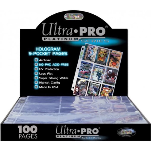 Sleeve Ultra Pro Sleeve 9 Pocket Page Platinum Series READY STOCK Binder Sleeve Photocard