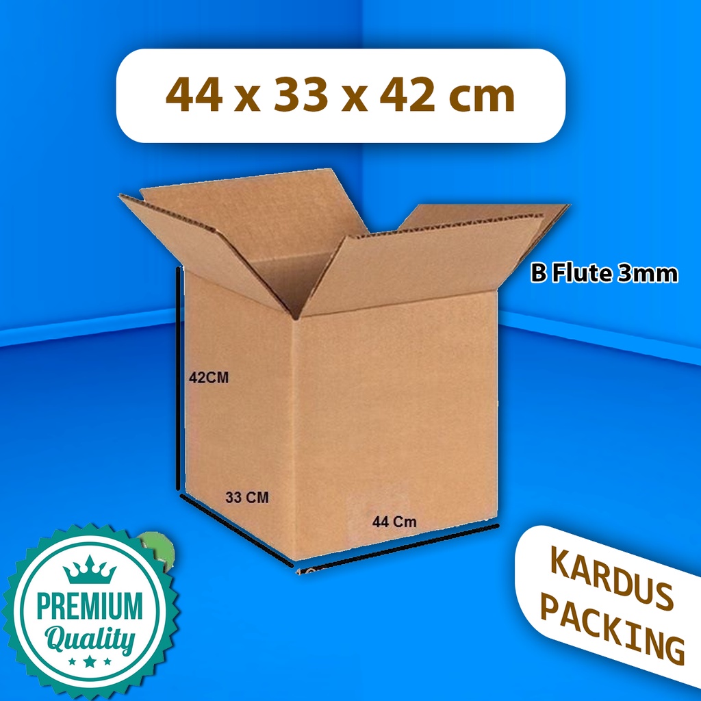 

{ISI 5 pcs} Kardus Dus Karton Box Packing Pindahan BESAR 44x33x42 CM B FLUTE BARU