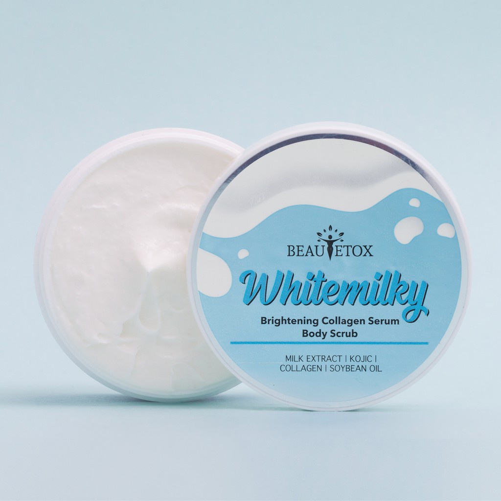 Body Scrub Whitening Glutacolagen Milky Body Scrub