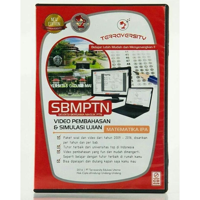 Cd Sbmptn Matematika Ipa Terraversity Shopee Indonesia