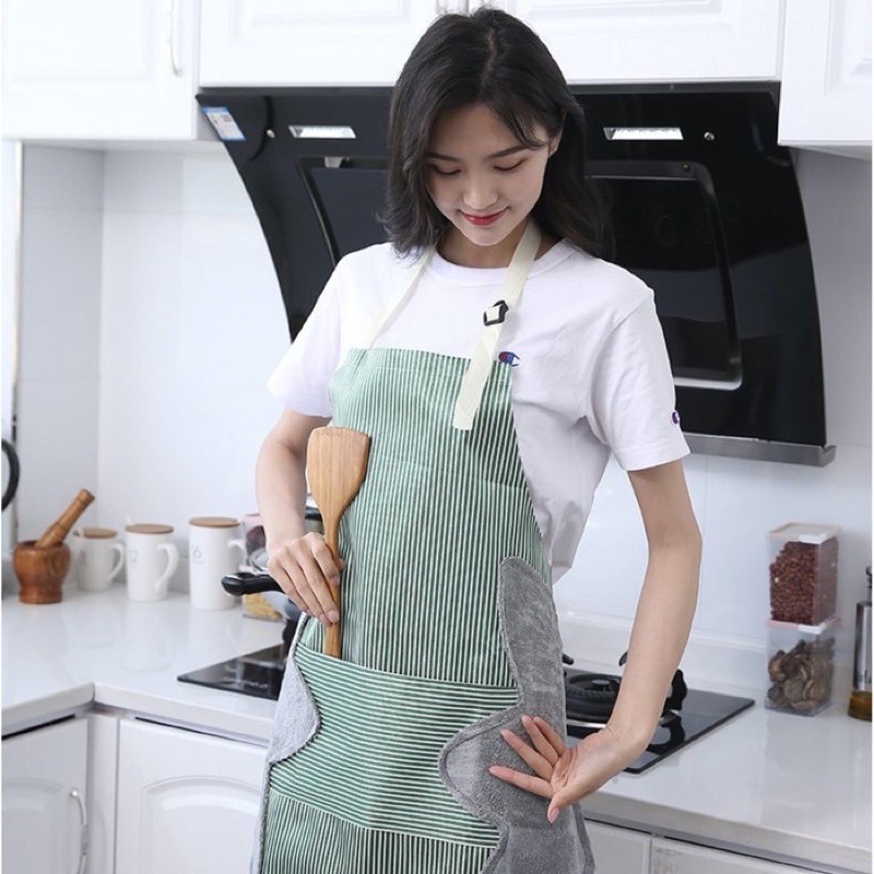 dc88 Celemek Masak Apron Dapur Anti Air Minyak bisa Lap Tangan Bahan PREMIUM