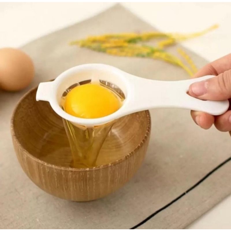 sendok pemisah kuning telur saringan telur egg white separator