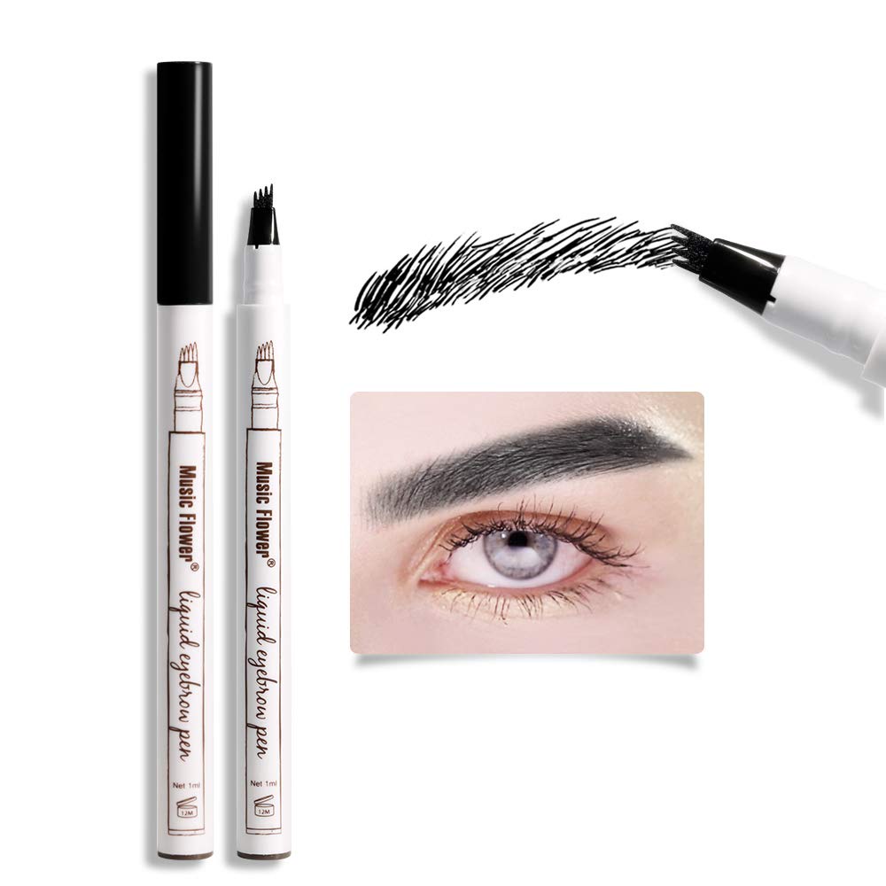 [COD] MUSIC FLOWER EYEBROW WATERPROOF PEN pencil tatoo 3D Microblading Eyebrow - Shade 01Chestnut