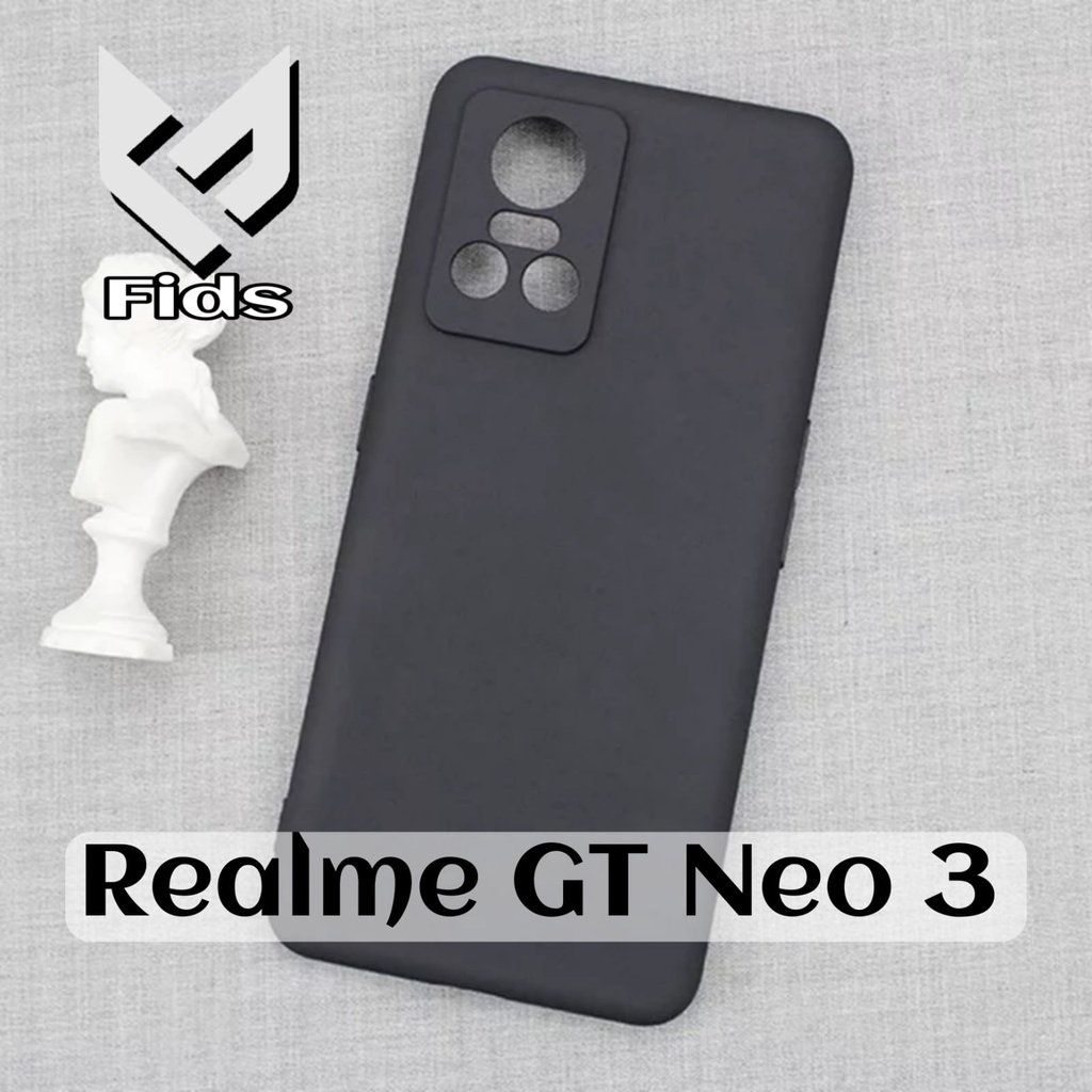 PROMO Case REALME GT NEO 3 Soft Case Black Matte Casing Premium Slim Exellent Cover | Soft Matte | Soft Case Macaron | Casing GT NEO 3