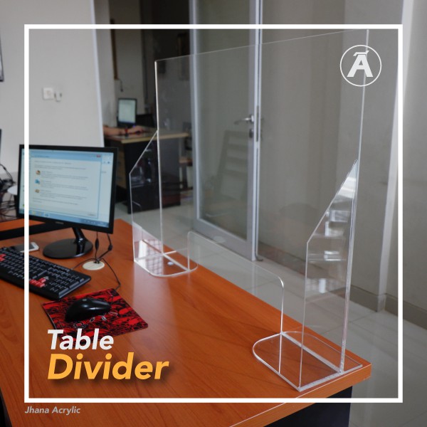 

TD03-Acrylic Table Divider Pembatas Meja / sekat meja acrylic/Pembatas meja