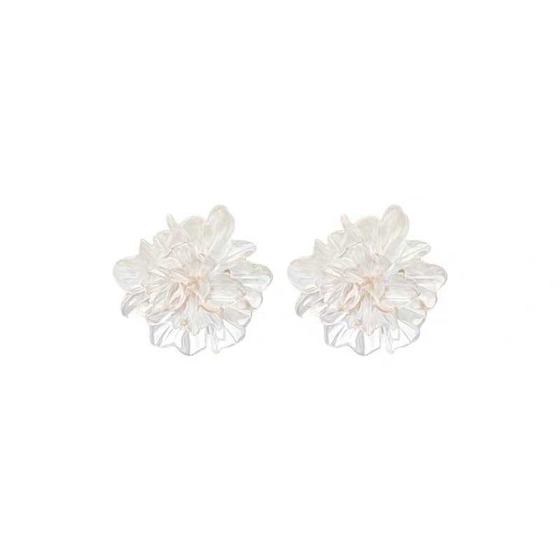 Anting Bentuk Bunga Transparan Untuk Wanita, Korean Style (Takota 022)