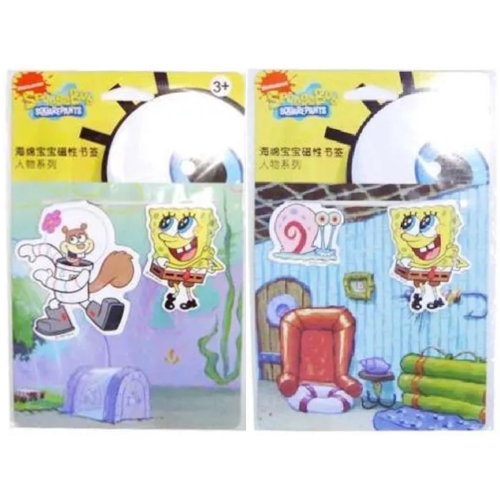 

Bookmark Pembatas Buku Magnet Spongebob Squarepants isi 2