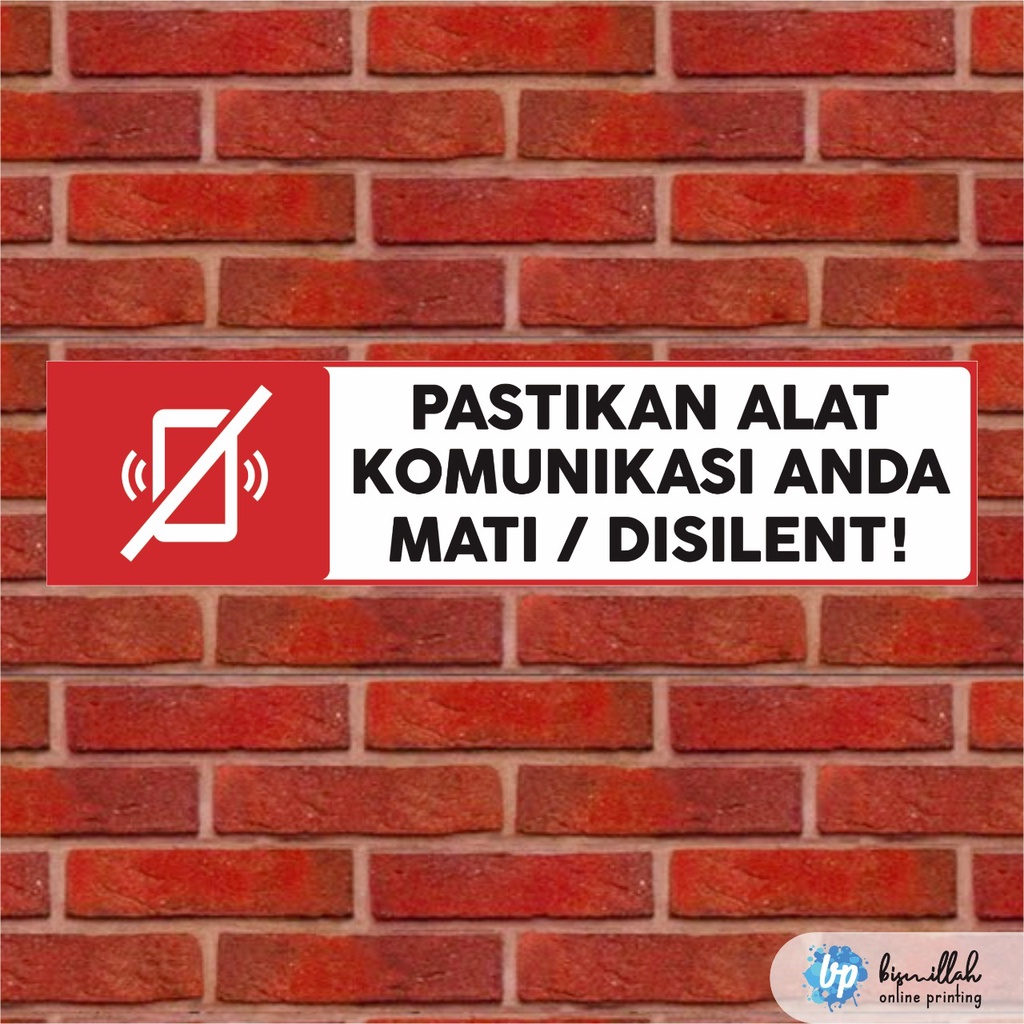 

Stiker Matikan HP / silent Hp