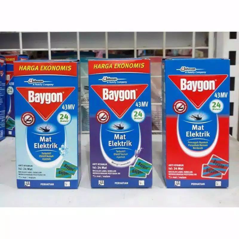 BAYGON MAT ELEKTRIK REFILL 24 & 48 MAT / OBAT NYAMUK ELEKTRIK / ANTI NYAMUK