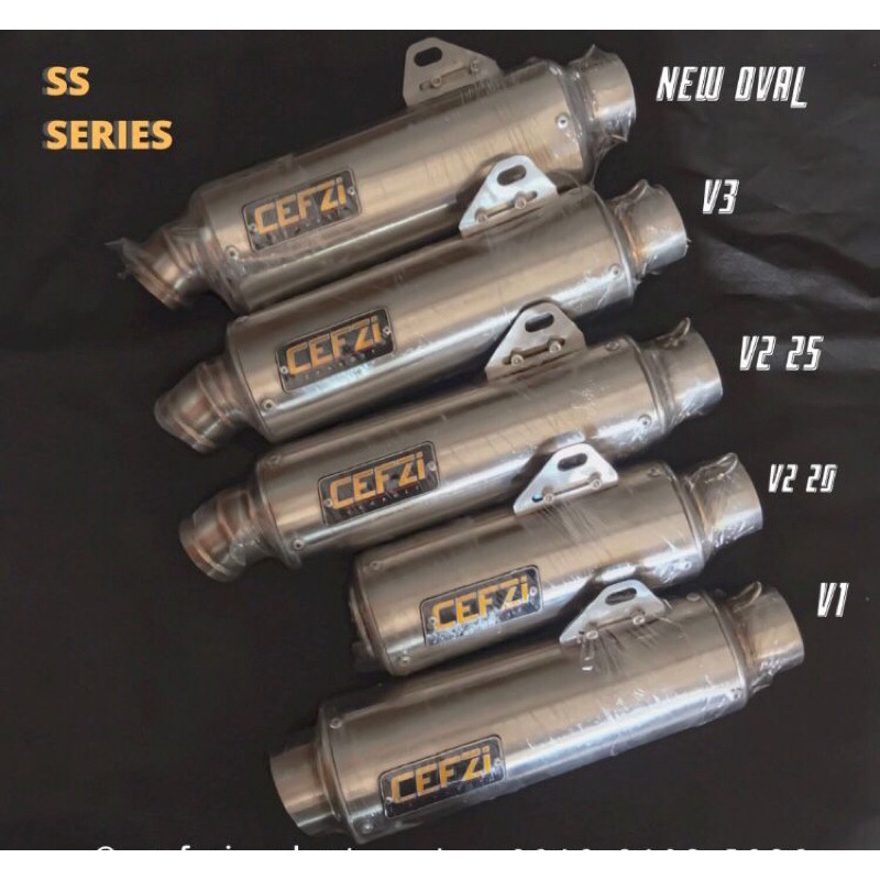 SILINCER KNALPOT RACING CEFZI CFZ SS STAINLESS ORIGINAL