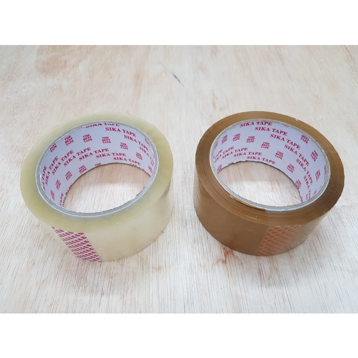 

PEREKAT-PENGIKAT- LAKBAN PLAKBAN SIKA TAPE BENING COKLAT 48 X 80 YARD - COKELAT -PENGIKAT-PEREKAT.
