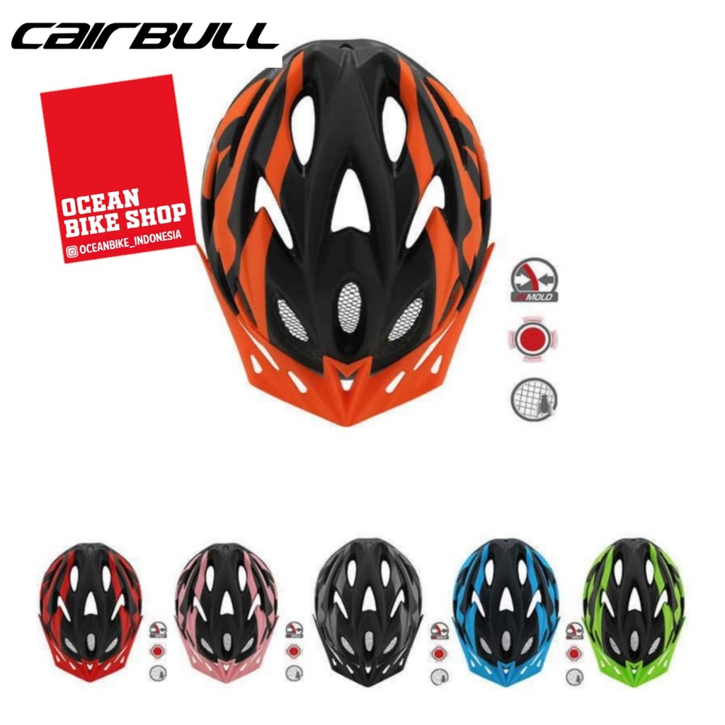 cairbull   helm sepeda anak dewasa   helmet cb 27 fungo mtb folding road bike sepeda lipat