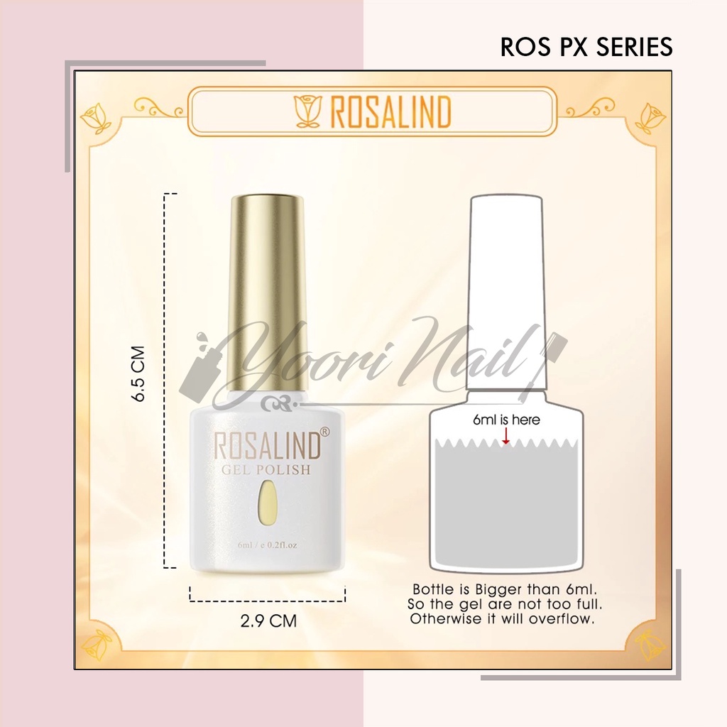 Rosalind PX Series 6ml (001-056) colorful glitter series mini rosalind gel polish