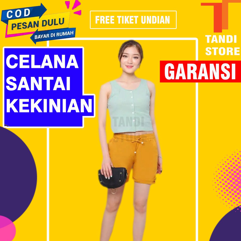 celana bawahan hotpants kekinian wanita korea korean style cewe cewek perempuan  HALUS