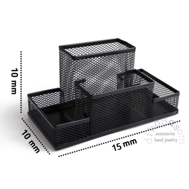

Metal multi-function Tempat Alat Tulis Bolpen Pensil Stationery Stand pen holder