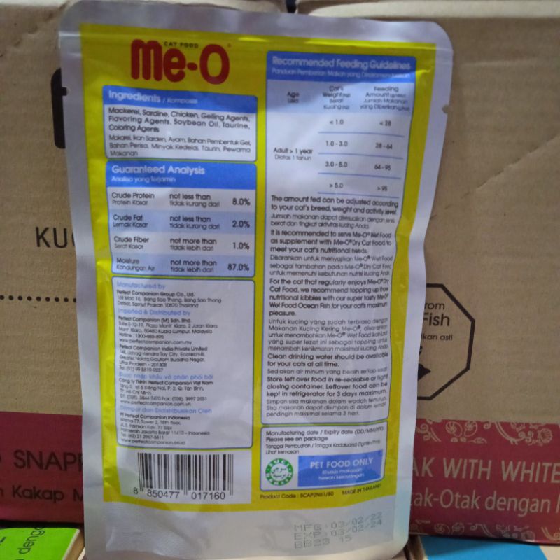 meo sachet ocean fish 80gr