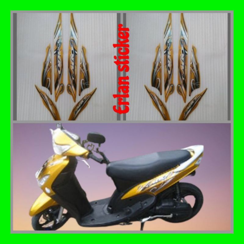 STIKER STRIPING LIS MOTOR MIO SPORTY SMILE 2010 2011