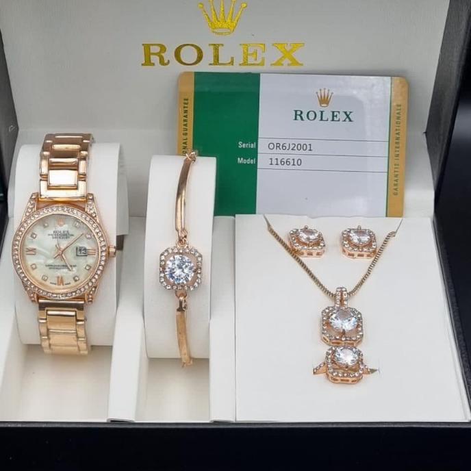 jam tangan wanita rolex 5 varian warna with box original rolex