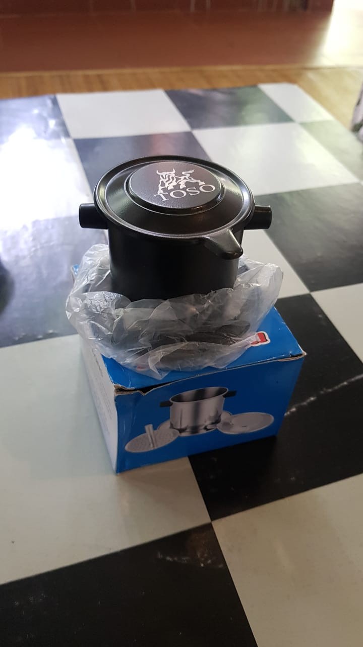 Toso Black Long Cam Sekrup Vietnam Drip Coffee Maker Saringan Kopi Coffee Drip