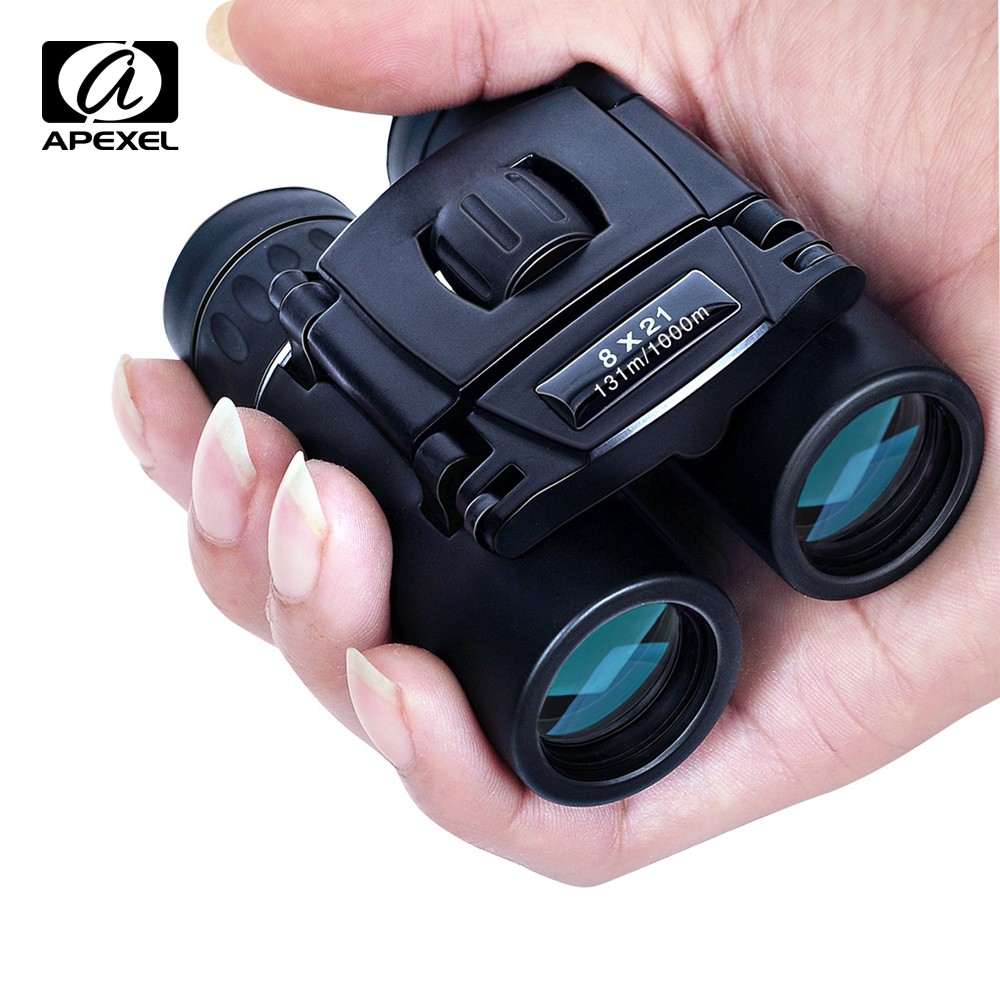 Teropong Binoculars Compact Zoom 8x21 -  Black