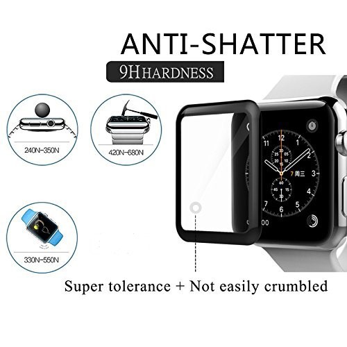 Tempered Glass Full 3D Apple Watch 41 45 38 40 42 44mm Anti Gores iWatch Seri 1 2 3 4 5 6 7 8 9 SE