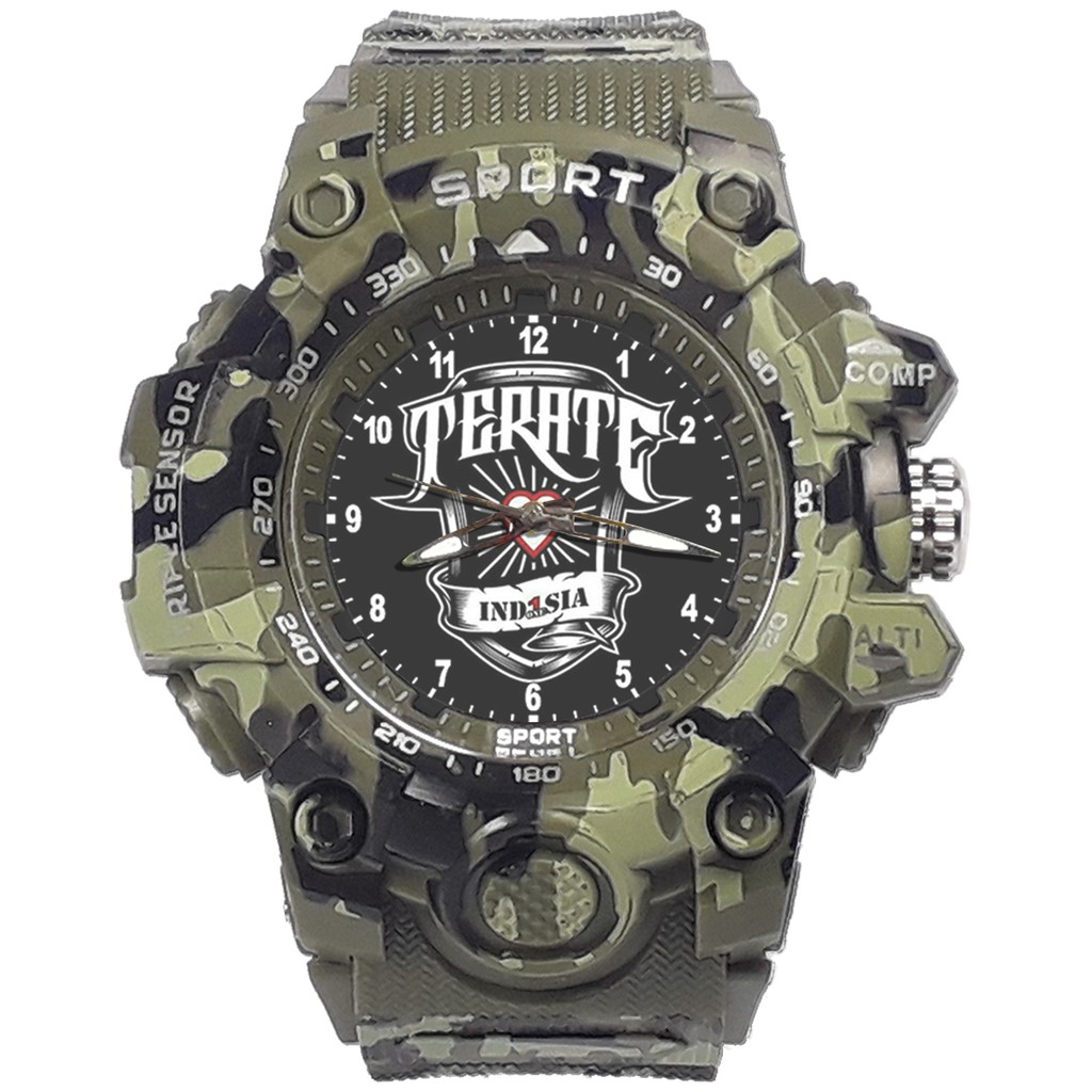 {Istimewa} Jam Tangan PERSAUDARAAN SETIA HATI TERATE - SH 11 Hijau Army Water Resistant