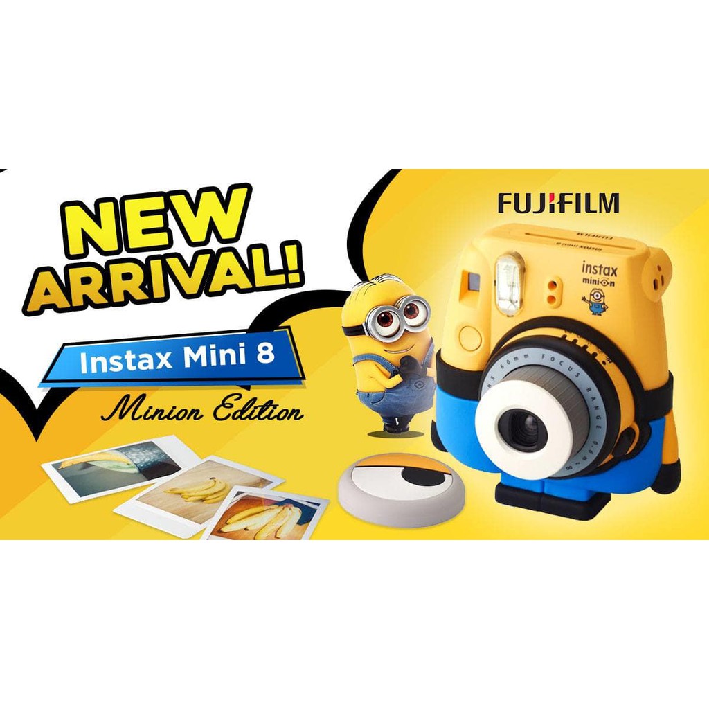 Fujifilm Camera Instax Mini 8 Kamera Minion Limited Edition Resmi